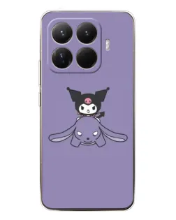Чохол для Xiaomi 15T Pro з картинкою «Kuromi на ліловому фоні»
