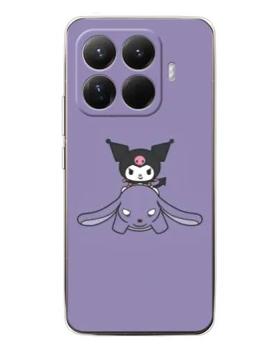Чохол для Xiaomi 15T Pro з картинкою «Kuromi на ліловому фоні»