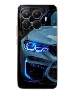 Чохол для Xiaomi 15T Pro з картинкою «Погляд BMW з синіми фарами»