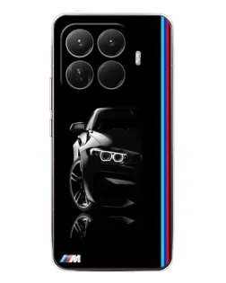 Чохол для Xiaomi 15T Pro з картинкою «Силует BMW в темряві»