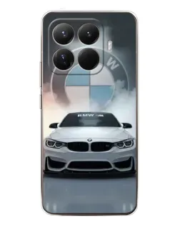 Чехол для Xiaomi 15T Pro с картинкой «BMW в белом дыму»