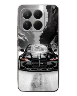Чехол для Xiaomi 15T Pro с картинкой «BMW — акварельный дрифт»
