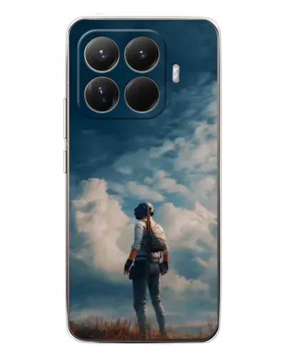 Чехол для Xiaomi 15T Pro с картинкой «Герой PUBG на скале»