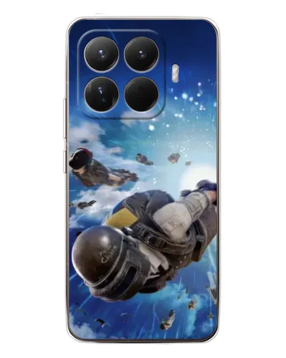Чехол для Xiaomi 15T Pro с картинкой «Десант PUBG — прыжок»