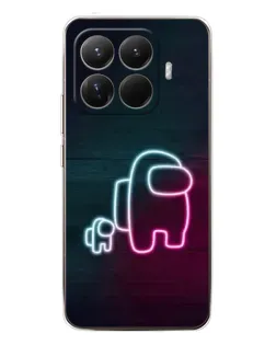 Чехол для Xiaomi 15T Pro с картинкой «Among Us неон-арт»