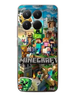 Чехол для Xiaomi 15T Pro с картинкой «Замок Minecraft»