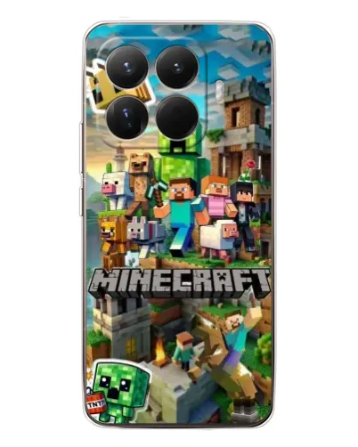 Чехол для Xiaomi 15T Pro с картинкой «Замок Minecraft»