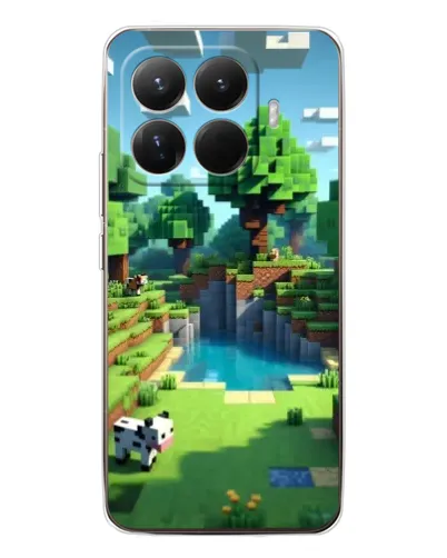 Чехол для Xiaomi 15T Pro с картинкой «Minecraft летний день»