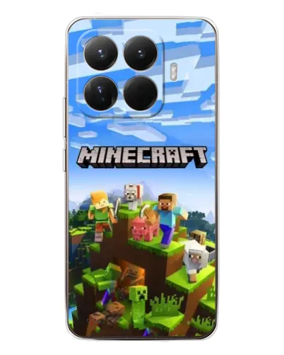 Чехол для Xiaomi 15T Pro с картинкой «Minecraft классический мир»