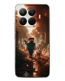 Чехол для Xiaomi 15T Pro с картинкой «Стив в лесу»