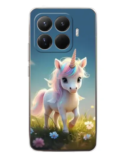Чехол для Xiaomi 15T Pro с картинкой «Единорог на поляне»