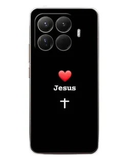 Чохол для Xiaomi 15T Pro з картинкою «Серце - Jesus» Чохол для Xiaomi 15T Pro з картинкою «Серце - Jesus»