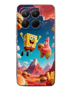 Чехол для Xiaomi 15T Pro с картинкой «Космический фастфуд»