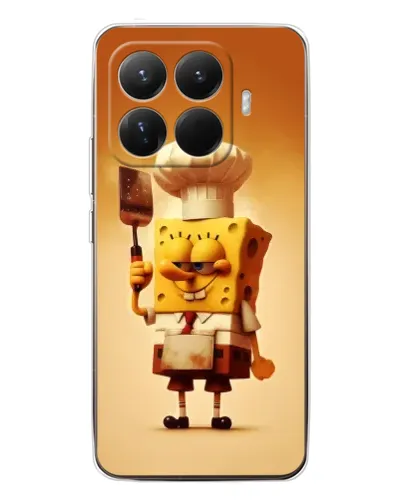 Чехол для Xiaomi 15T Pro с картинкой «Губка Боб повар»