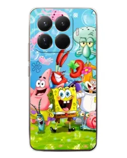 Чохол для Xiaomi 15T Pro з картинкою «Губка Боб та друзі»