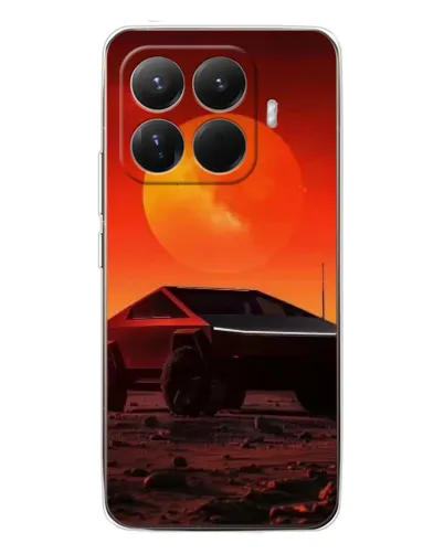 Чехол для Xiaomi 15T Pro с картинкой «Cybertruck на Марсе»