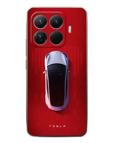 Чехол для Xiaomi 15T Pro с картинкой «Tesla Top View»