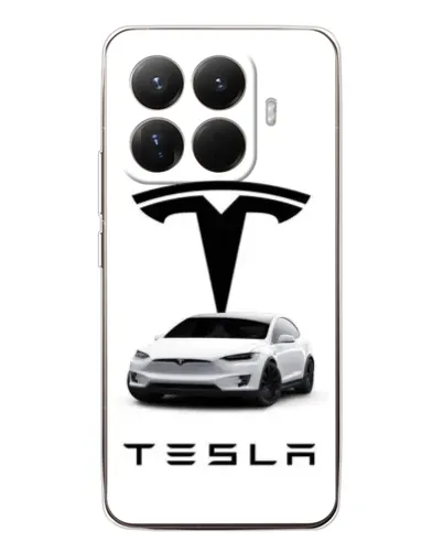 Чехол для Xiaomi 15T Pro с картинкой «Tesla White Style»