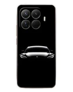 Чехол для Xiaomi 15T Pro с картинкой «Фары Tesla Night»