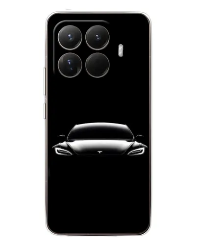 Чехол для Xiaomi 15T Pro с картинкой «Фары Tesla Night»