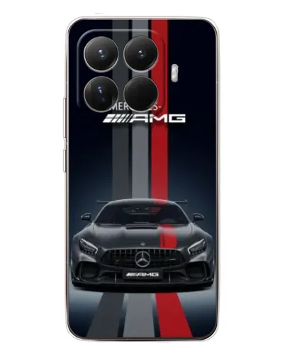 Чехол для Xiaomi 15T Pro с картинкой «Mercedes — белый карбон»