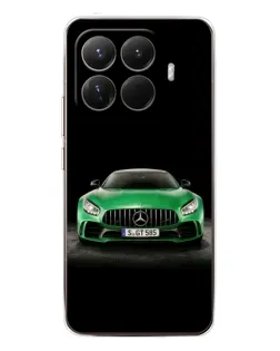 Чехол для Xiaomi 15T Pro с картинкой «Mercedes — неоновый лого»