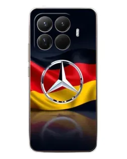 Чехол для Xiaomi 15T Pro с картинкой «Mercedes — флаг Германии»