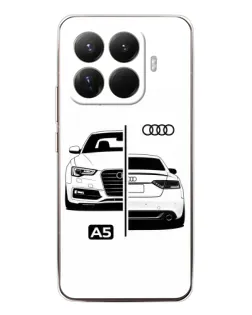 Чехол для Xiaomi 15T Pro с картинкой «Audi — контрастный дизайн»