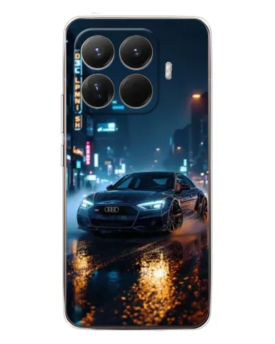 Чехол для Xiaomi 15T Pro с картинкой «Ночной город и Audi»