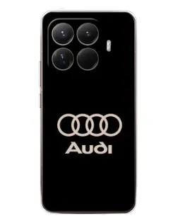 Чехол для Xiaomi 15T Pro с картинкой «Audi — золотой логотип»