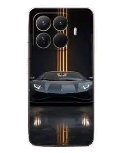 Чохол для Xiaomi 15T Pro з картинкою «Lamborghini золоті лінії»