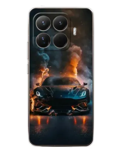 Чехол для Xiaomi 15T Pro с картинкой «Lamborghini дымная эстетика»