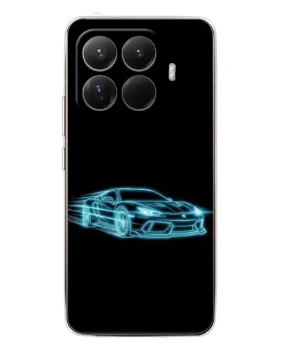 Чехол для Xiaomi 15T Pro с картинкой «Неоновый контур Lamborghini»