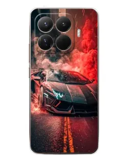 Чехол для Xiaomi 15T Pro с картинкой «Lamborghini красный дым»