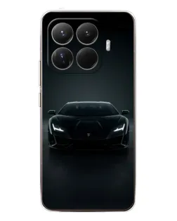 Чехол для Xiaomi 15T Pro с картинкой «Черный Lamborghini Aventador»