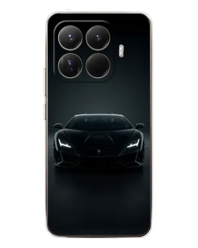 Чехол для Xiaomi 15T Pro с картинкой «Черный Lamborghini Aventador»