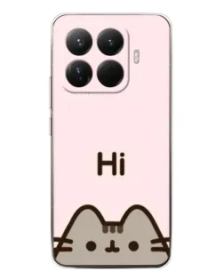 Чехол для Xiaomi 15T Pro с картинкой «Пушин говорит Hi»