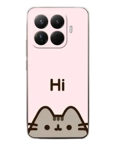 Чехол для Xiaomi 15T Pro с картинкой «Пушин говорит Hi»