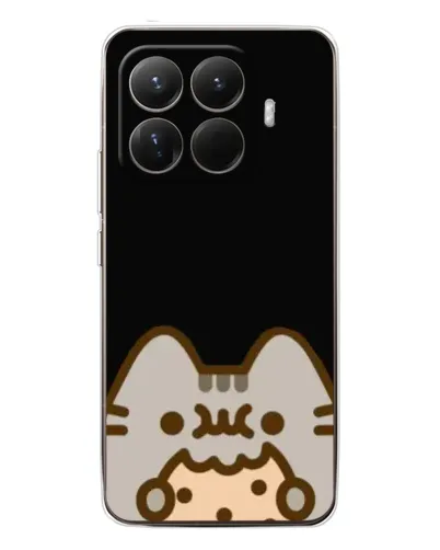 Чехол для Xiaomi 15T Pro с картинкой «Пушин на черном»