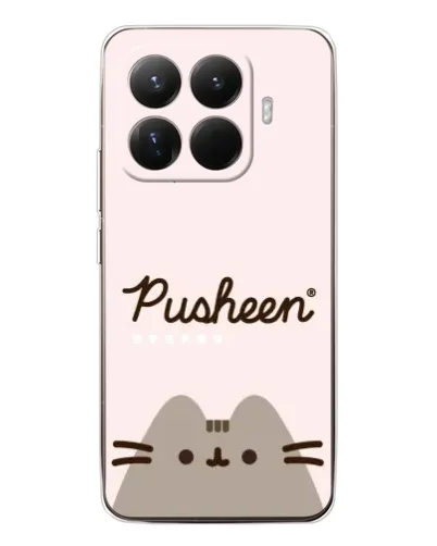 Чехол для Xiaomi 15T Pro с картинкой «Pusheen логотип»