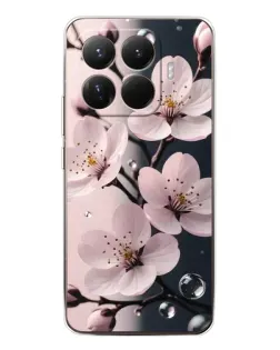 Чохол для Xiaomi 15T Pro з картинкою «Ніжня сакура та краплі»