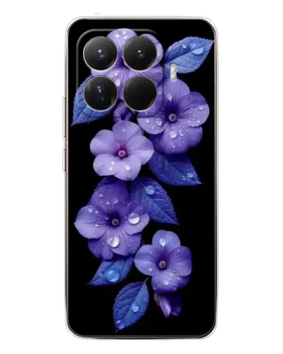 Чохол для Xiaomi 15T Pro з картинкою «Фіолетові квіти з росою» Чохол для Xiaomi 15T Pro з картинкою «Фіолетові квіти з росою»