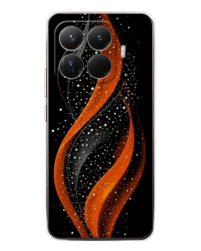 Чехол для Xiaomi 15T Pro с картинкой «Огненная звездная волна»