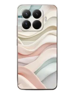 Чехол для Xiaomi 15T Pro с картинкой «Пастельные нежные волны»