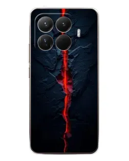 Чехол для Xiaomi 15T Pro с картинкой «Kрасная лавовая трещина»