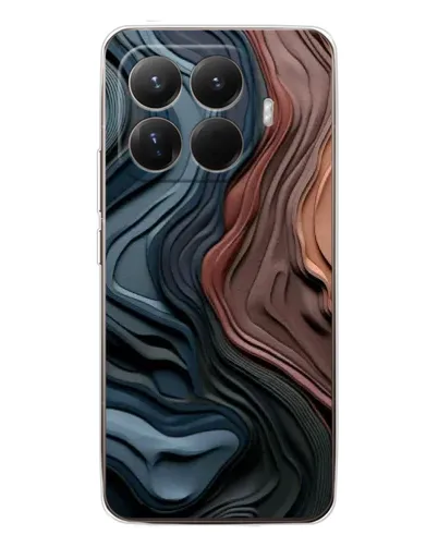 Чехол для Xiaomi 15T Pro с картинкой «Цветные волны каньона»