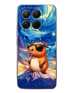 Чехол для Xiaomi 15T Pro с картинкой «Капибара Ван Гога»