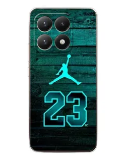 Чехол для Xiaomi 15T с картинкой «Jordan Cyan 23»