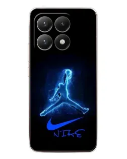 Чехол для Xiaomi 15T с картинкой «Jordan Neon Blue»