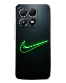 Чехол для Xiaomi 15T с картинкой «Неоновый контур Nike»